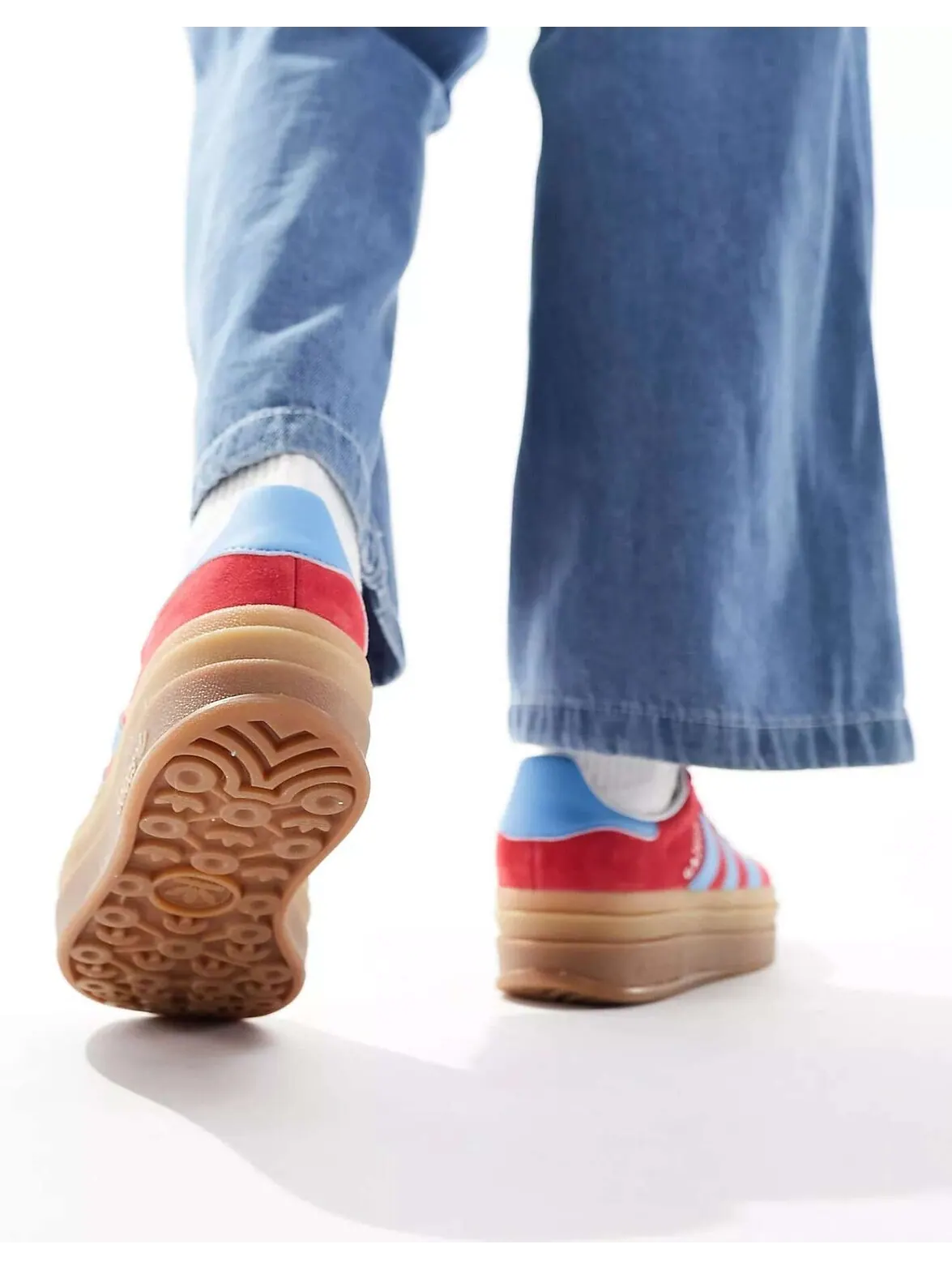 Кроссовки adidas Originals Gazelle Bold IE0421 — изображение 3 из 9, красный/синий