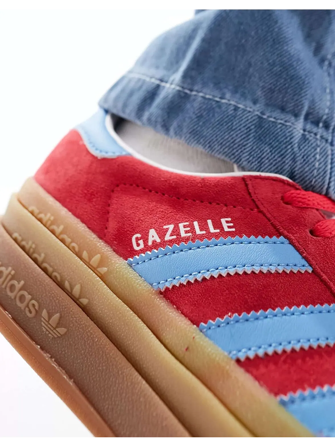 Кроссовки adidas Originals Gazelle Bold IE0421 — изображение 4 из 9, красный/синий