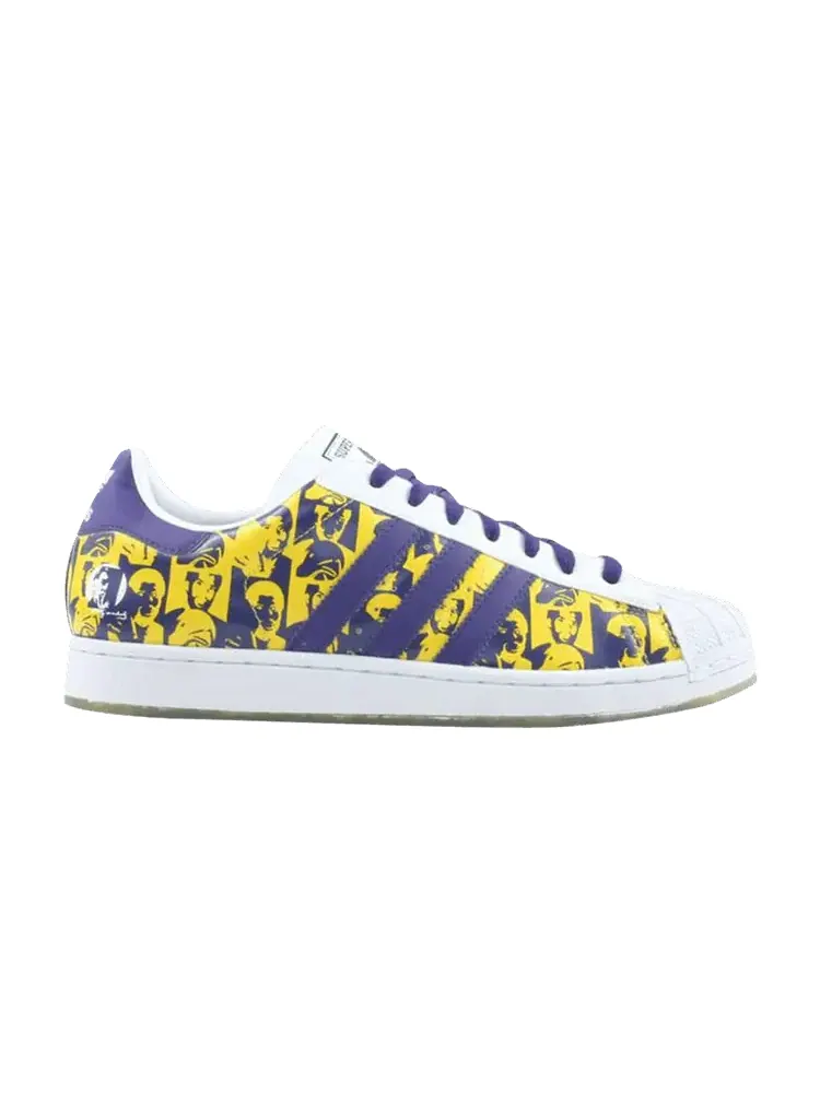 Кроссовки adidas Superstar 1 Expression 'Andy Warhol' — изображение 1 из 1, фиолетовый/белый