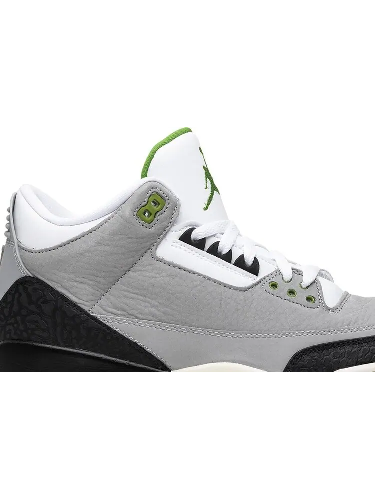Кроссовки Air Jordan 3 Retro Chlorophyll — изображение 2 из 8, зеленый