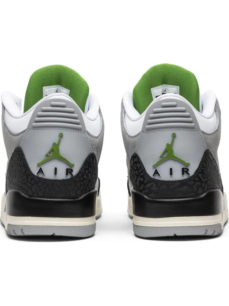Кроссовки Air Jordan 3 Retro Chlorophyll — изображение 6 из 8, зеленый