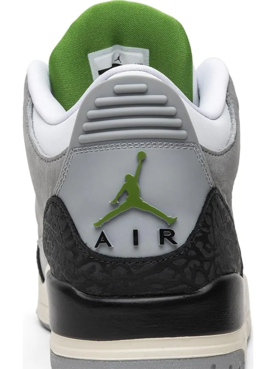 Кроссовки Air Jordan 3 Retro Chlorophyll — изображение 7 из 8, зеленый
