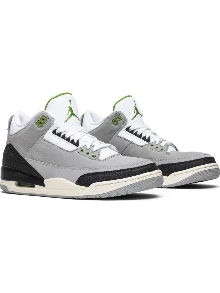 Кроссовки Air Jordan 3 Retro Chlorophyll — изображение 8 из 8, зеленый
