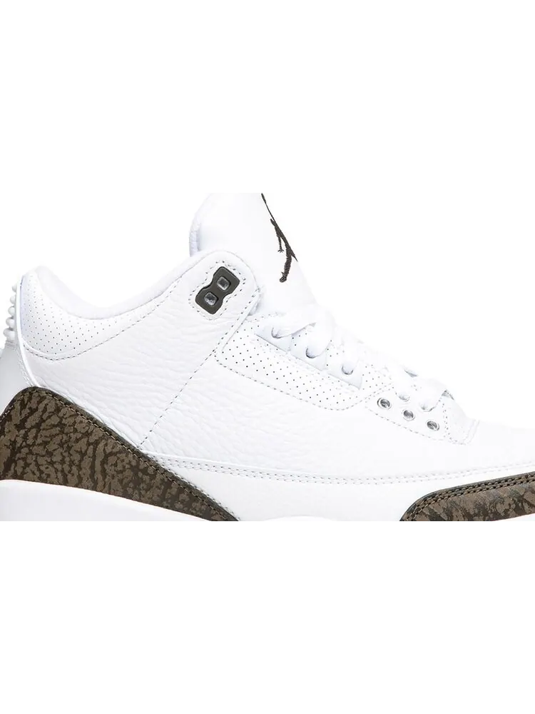Кроссовки Air Jordan 3 Retro Mocha 2018 — изображение 2 из 8, белый