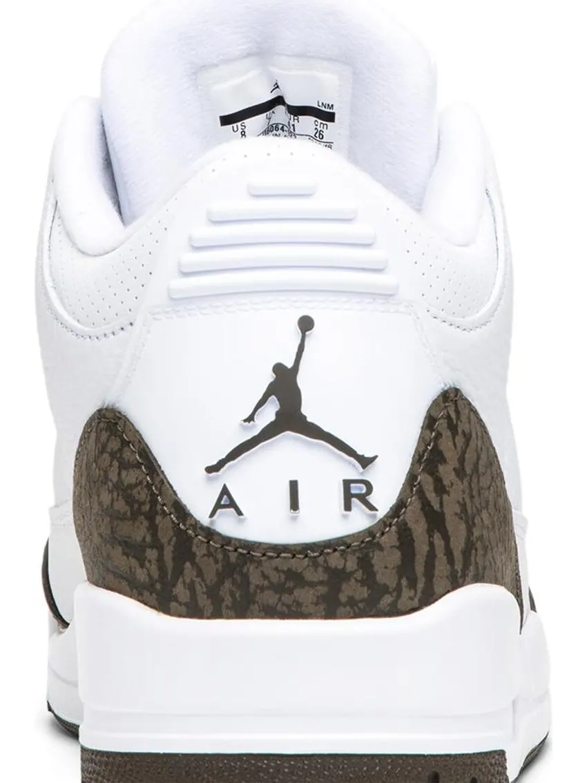 Кроссовки Air Jordan 3 Retro Mocha 2018 — изображение 7 из 8, белый