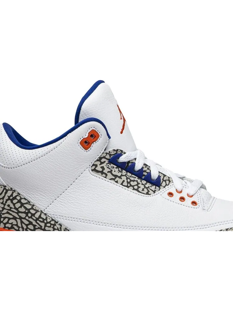 Кроссовки Air Jordan 3 Retro Knicks — изображение 2 из 8, белый