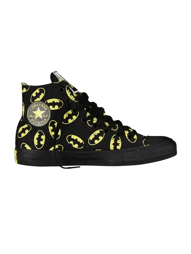 Кроссовки Converse DC Comics x Chuck Taylor All Star Hi 'Batman' — изображение 1 из 1, черный/желтый