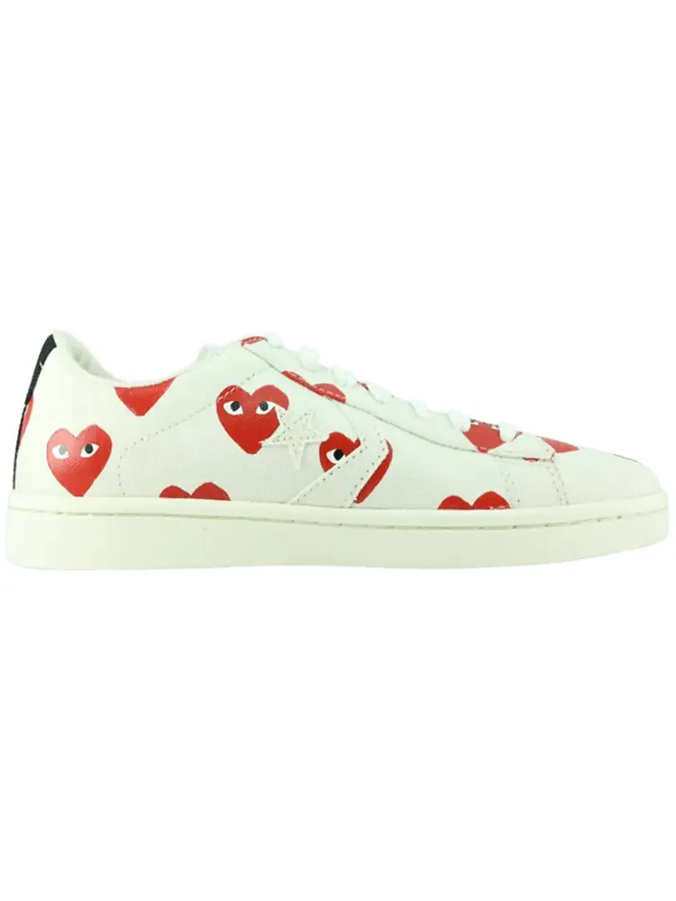 Кроссовки Converse Comme Des Garcon x Pro Leather 'Play' — изображение 1 из 1, белый