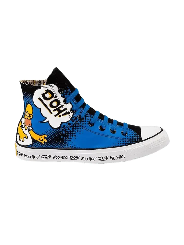 Кроссовки Converse The Simpsons x Chuck Taylor All Star High 'Homer D'oh!' — изображение 1 из 1, синий/черный/белый