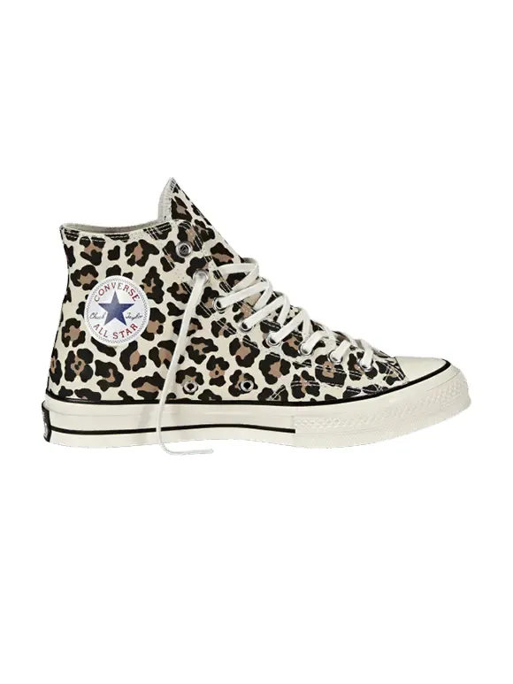 Кроссовки Converse Chuck 70 Hi 'Cheetah' — изображение 1 из 1, бежевый/желтый