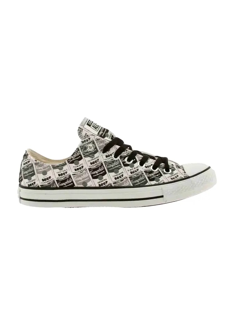 Кроссовки Converse Andy Warhol x Chuck Taylor All Star Ox 'Soup Cans' — изображение 1 из 1, черный/белый