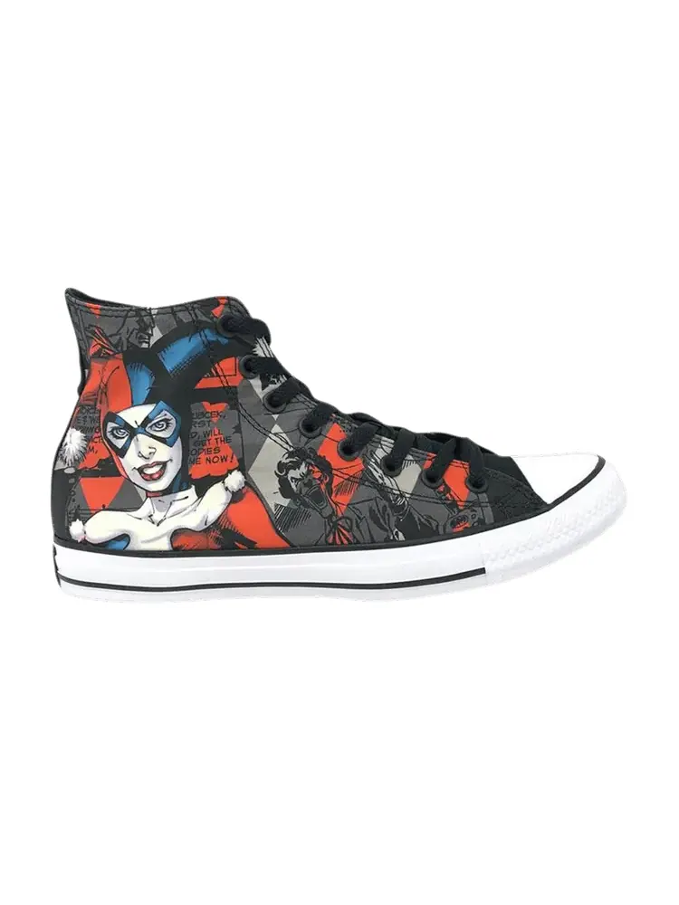 Кроссовки Converse DC Comics x Chuck Taylor All Star High 'Harley Quinn' — изображение 1 из 1, красный/черный/белый