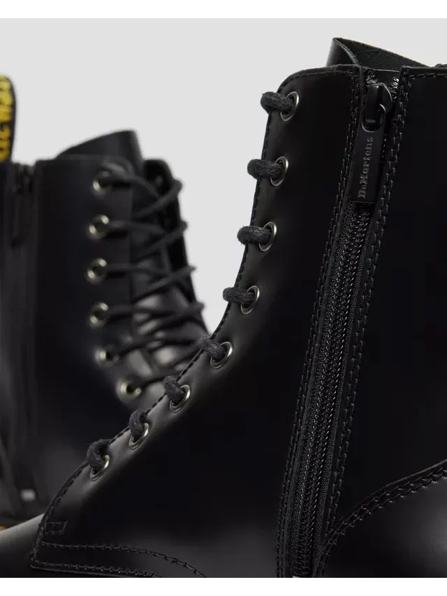 Ботинки Dr. Martens Jadon Boot из полированной кожи на платформе — изображение 3 из 11, черный