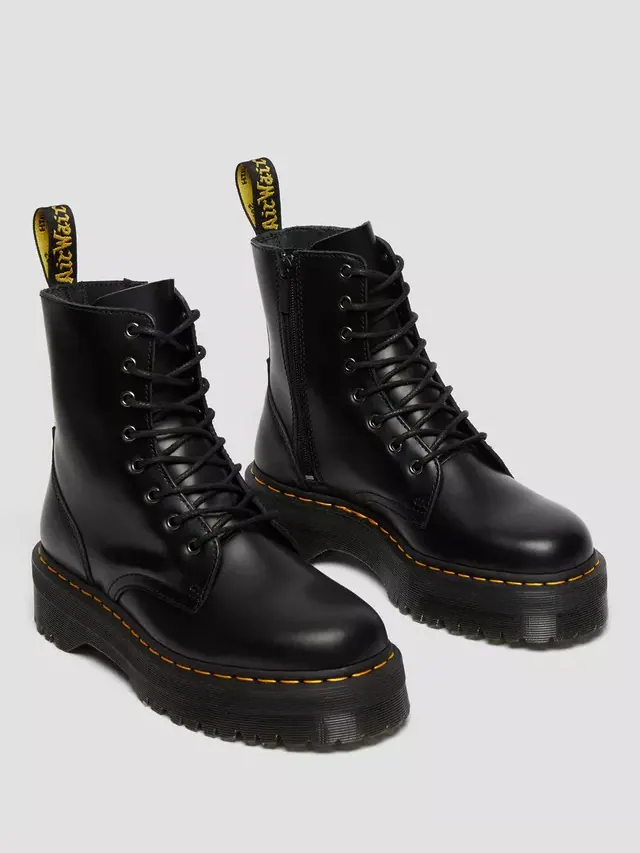 Ботинки Dr. Martens Jadon Boot из полированной кожи на платформе — изображение 5 из 11, черный