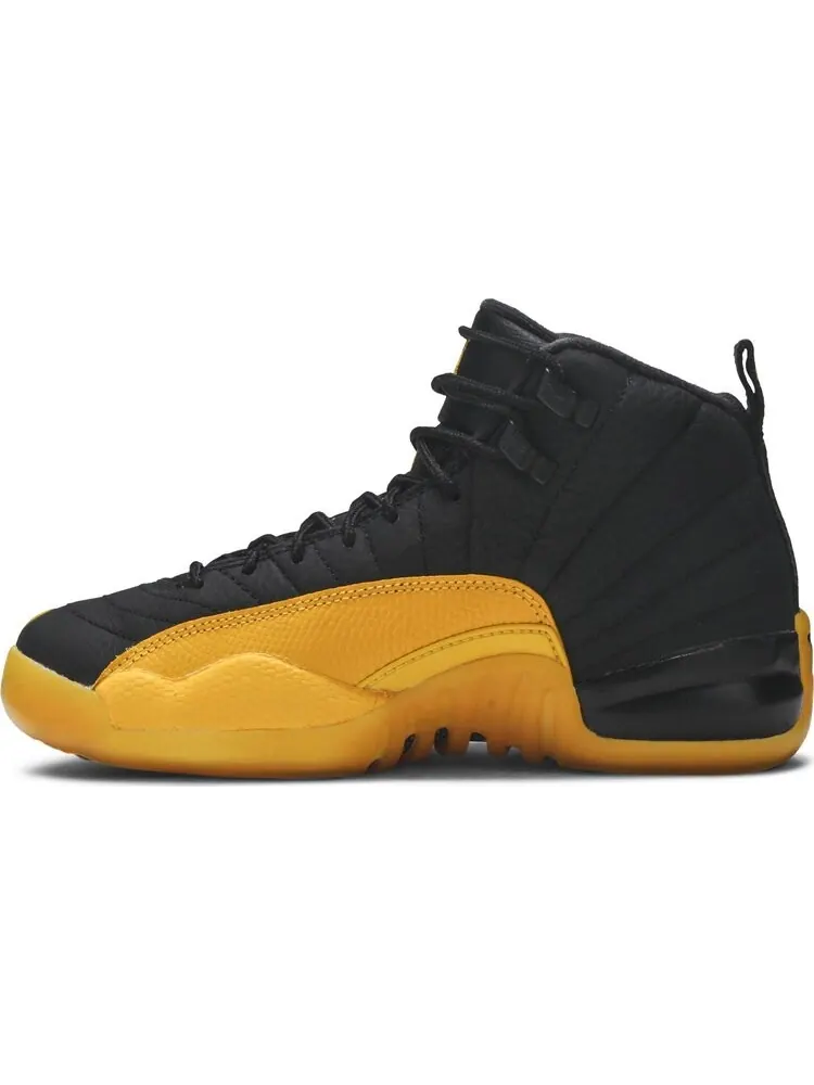 Кроссовки Air Jordan 12 Retro GS University Gold — изображение 3 из 8, черный