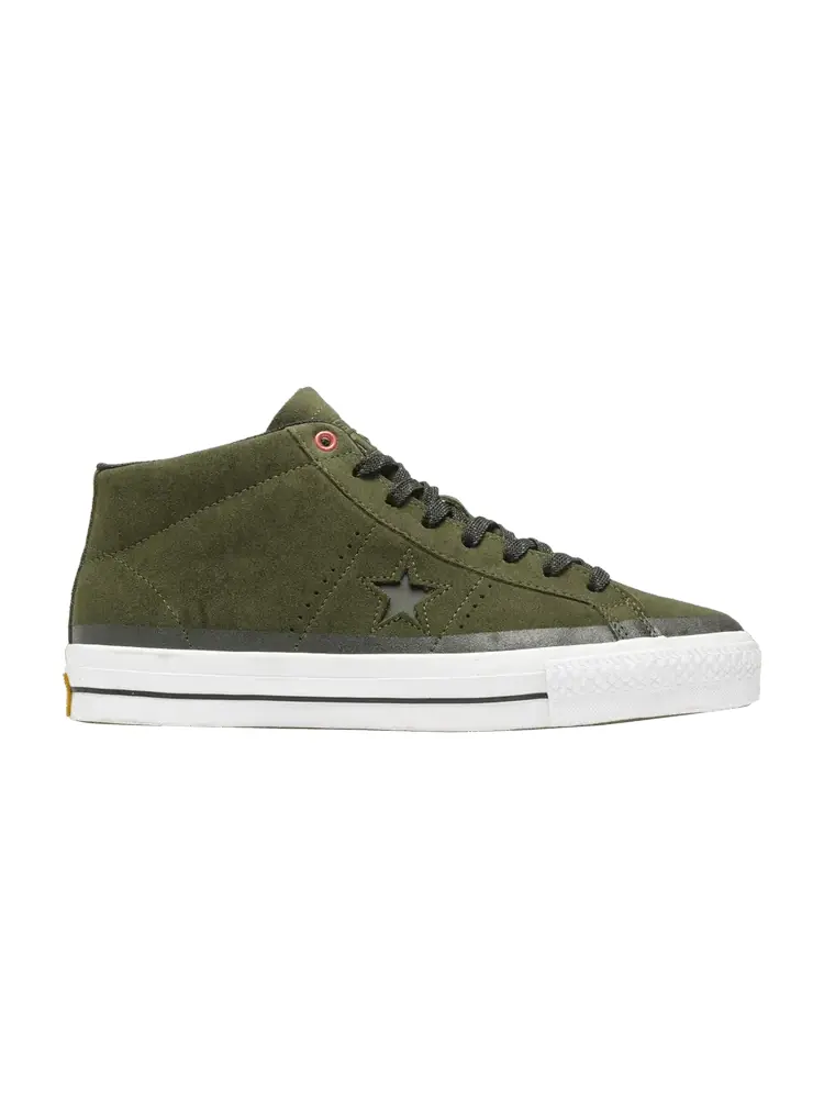 Кроссовки Converse One Star Pro Suede Mid 'Herbal' — изображение 1 из 1, черный/белый