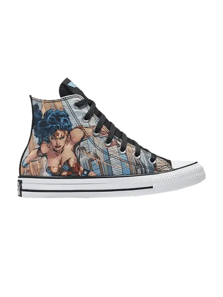 Кроссовки Converse DC Comics x Chuck Taylor All Star High 'Wonder Woman' — изображение 1 из 1, белый/черный/синий