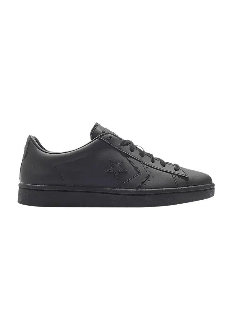 Кроссовки Converse Pro Leather 76 Low 'Mono Leather Pack - Triple Black' — изображение 1 из 1, черный/черный/черный