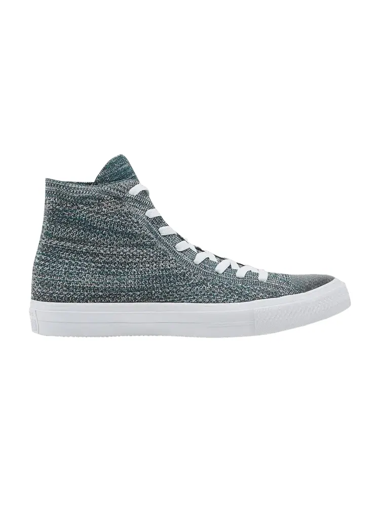 Кроссовки Converse Nike x Chuck Taylor All Star Flyknit High 'Dark Atomic Teal Igloo' — изображение 1 из 1, темный//белый
