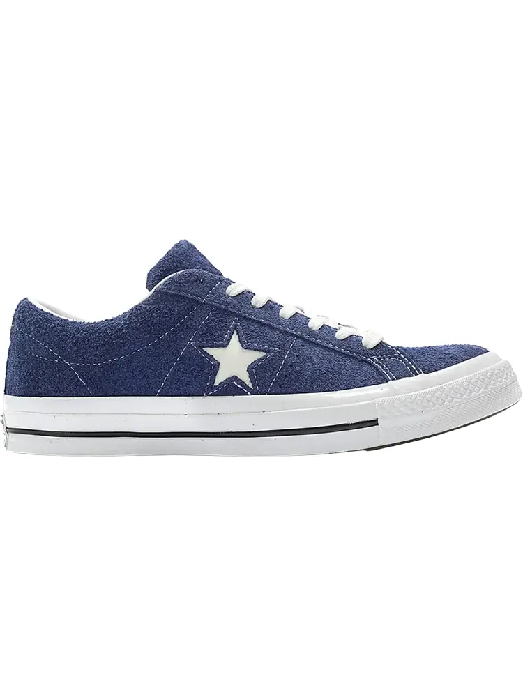 Кроссовки Converse One Star Ox Premium Suede Dark Blue — изображение 1 из 1, синий