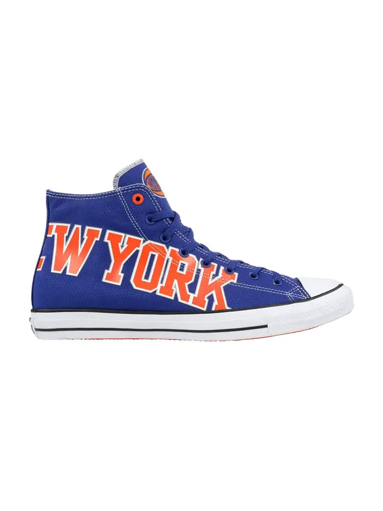 Кроссовки Converse Chuck Taylor All Star Hi 'New York Knicks' — изображение 1 из 1, синий/оранжевый