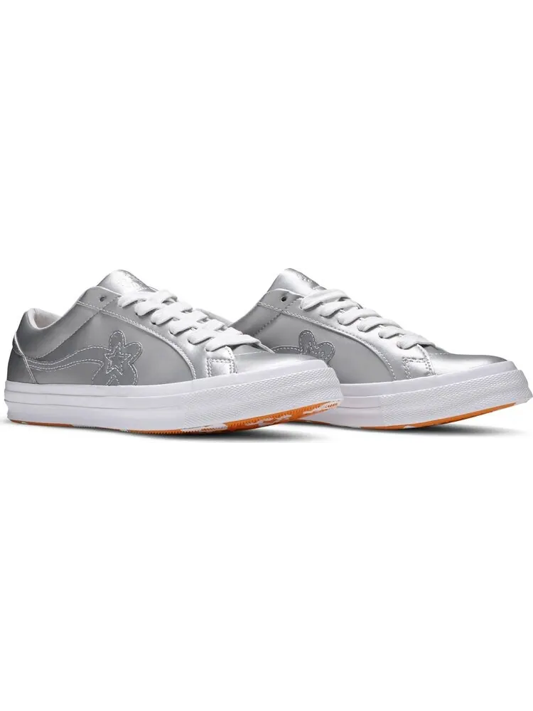 Кроссовки Converse Golf Le Fleur x One Star Ox 3M — изображение 8 из 8, серебряный