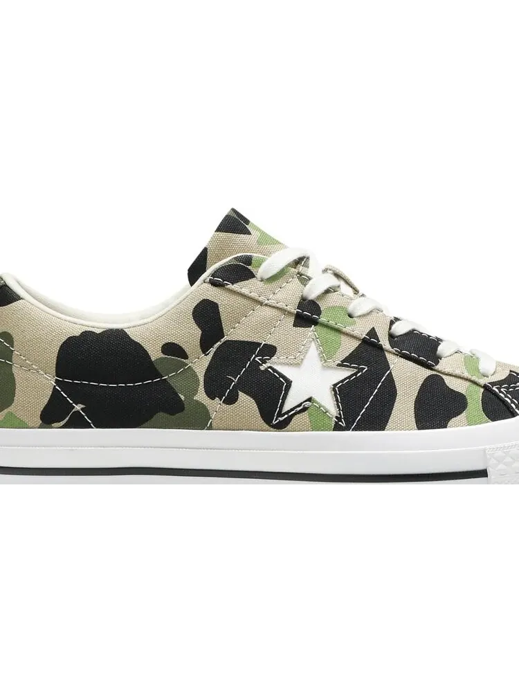 Кроссовки Converse One Star Low Archive Print - Duck Camo — изображение 2 из 8, зеленый