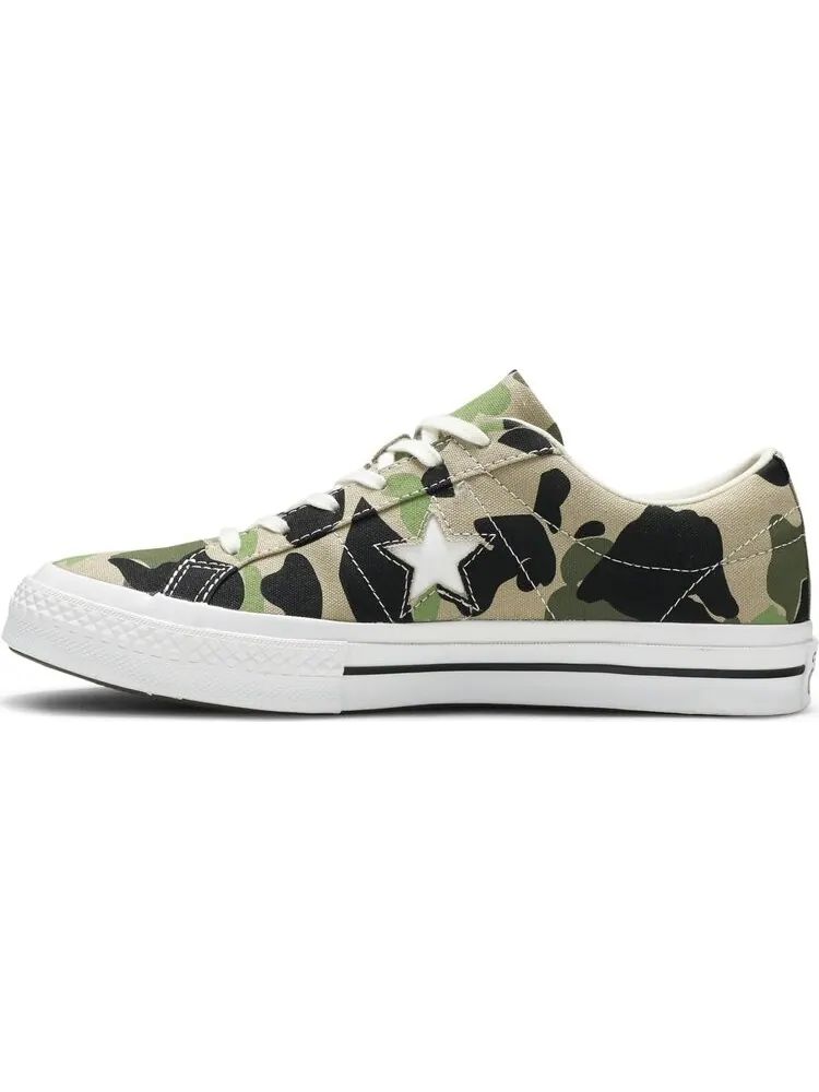 Кроссовки Converse One Star Low Archive Print - Duck Camo — изображение 3 из 8, зеленый