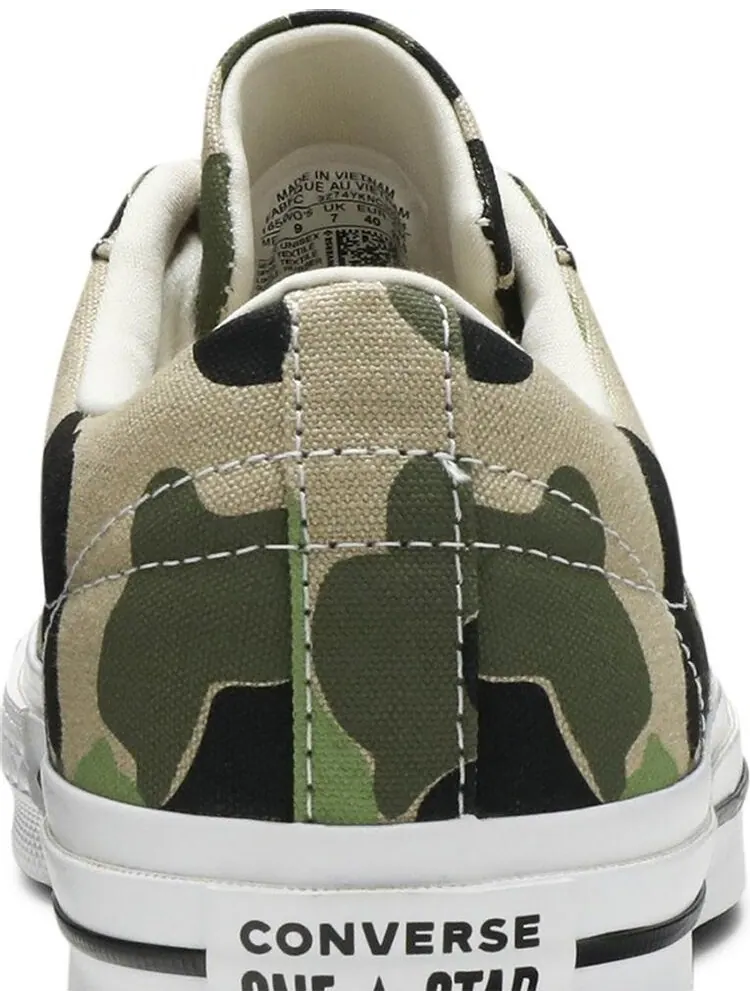 Кроссовки Converse One Star Low Archive Print - Duck Camo — изображение 7 из 8, зеленый