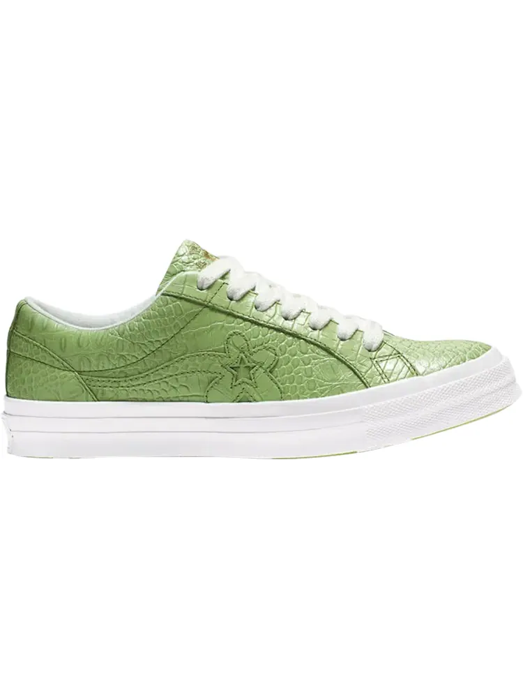 Кроссовки Converse Golf Le Fleur x One Star Low Gator Collection - Forest Green — изображение 1 из 1, зеленый
