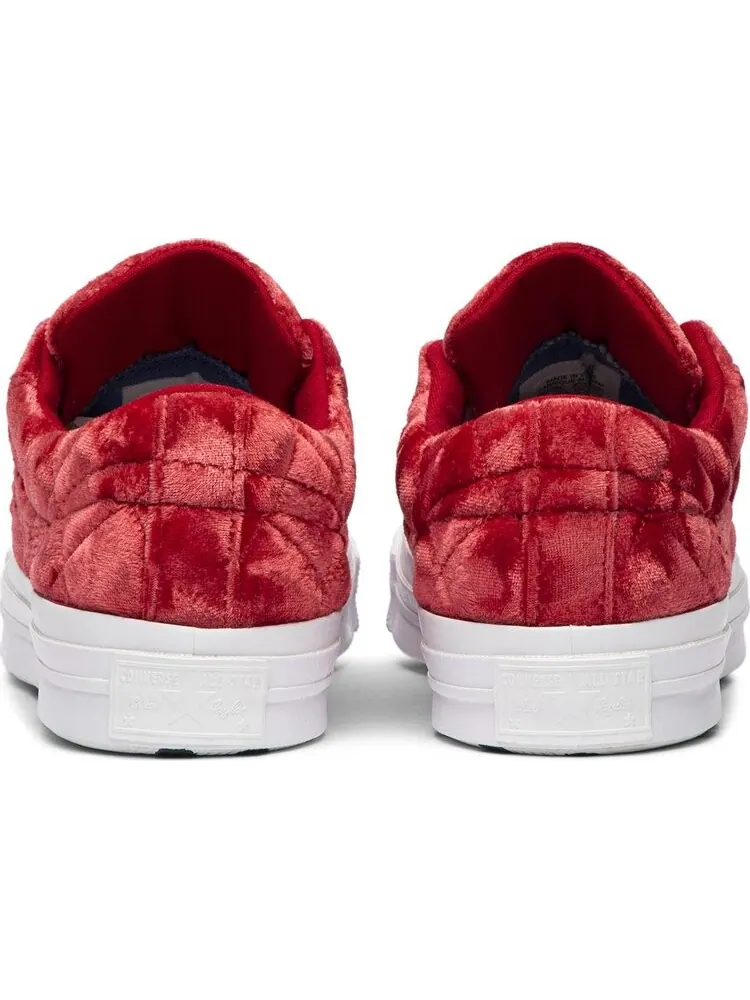 Кроссовки Converse Golf Le Fleur x One Star Quilted Velvet Cherry — изображение 6 из 8, красный