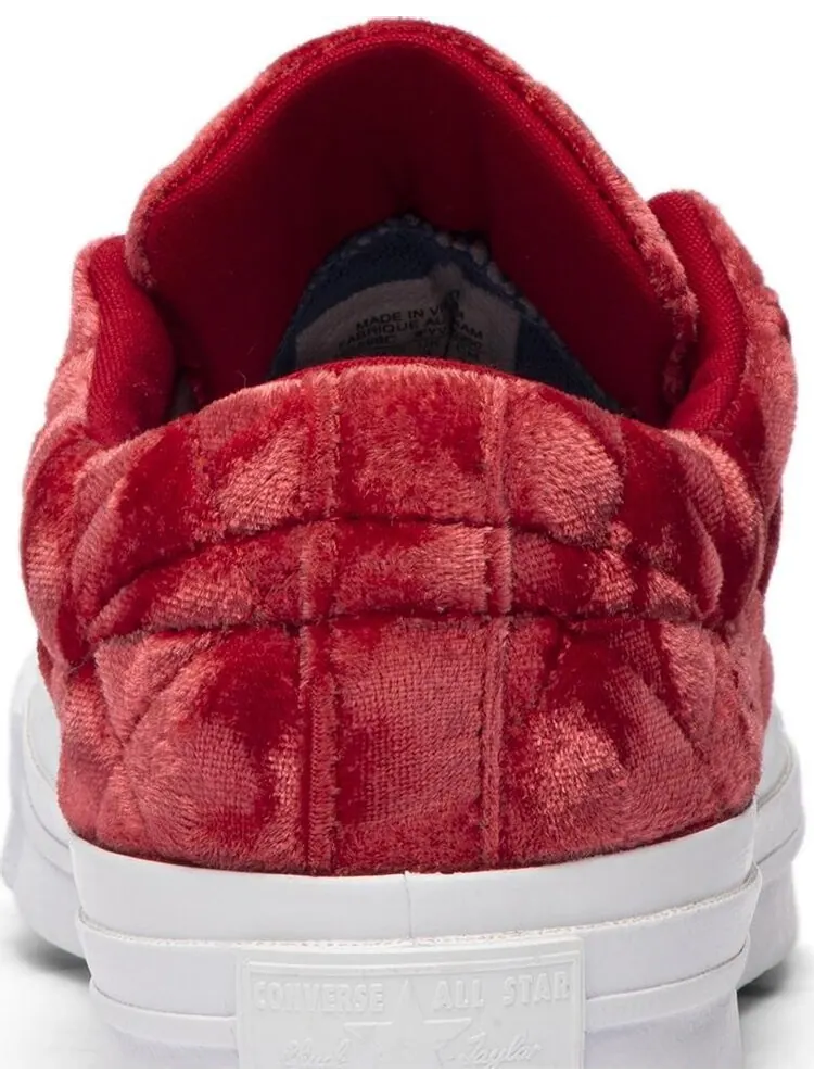 Кроссовки Converse Golf Le Fleur x One Star Quilted Velvet Cherry — изображение 7 из 8, красный