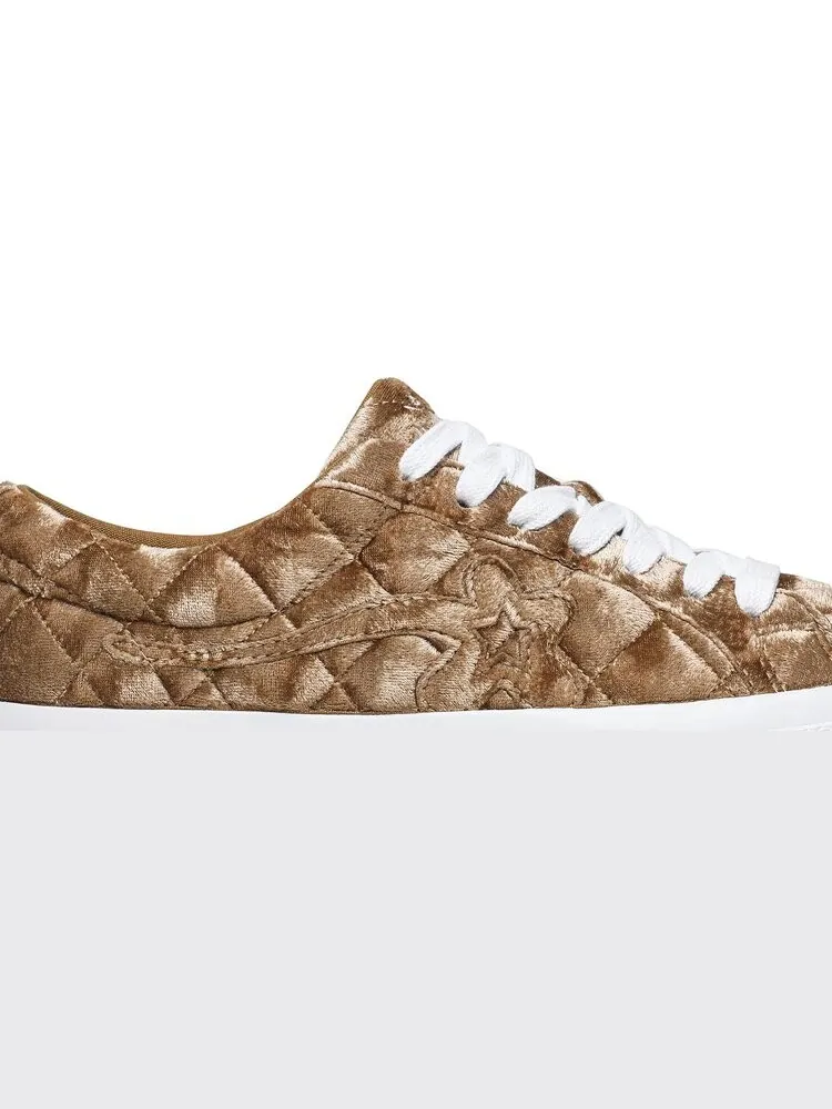 Кроссовки Converse Golf Le Fleur x One Star Quilted Velvet Brown — изображение 2 из 8, коричневый