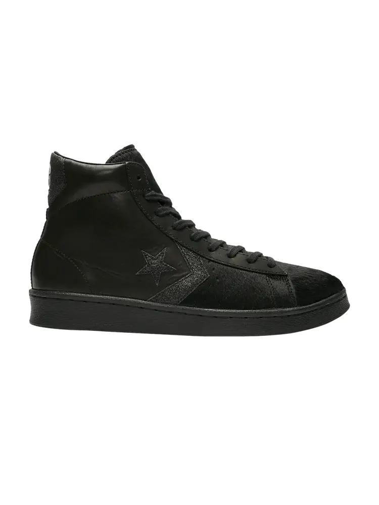 Кроссовки Converse Pro Leather 'Black Pony Hair' — изображение 1 из 1, черный/черный/черный