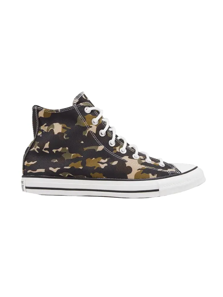 Кроссовки Converse Chuck Taylor All Star High 'Camo' — изображение 1 из 1, черный/хаки/белый