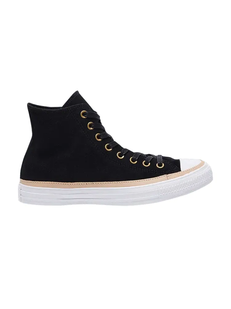 Кроссовки Converse Chuck Taylor All Star High 'Black Vachetta' — изображение 1 из 1, черный//белый