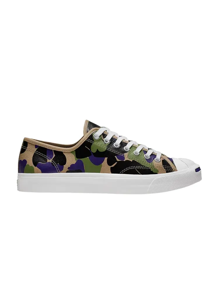 Кроссовки Converse Jack Purcell Low 'Candied Ginger Camo' — изображение 1 из 1, черный//фиолетовый