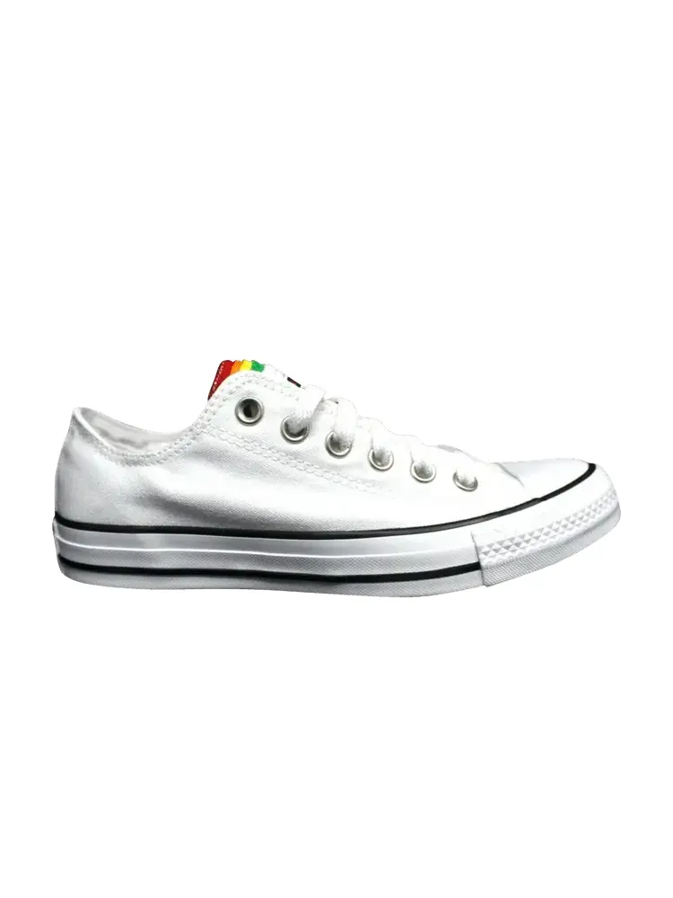 Кроссовки Converse Chuck Taylor All Star Multi Tongue 'Rainbow' — изображение 1 из 1, белый/мульти-/белый
