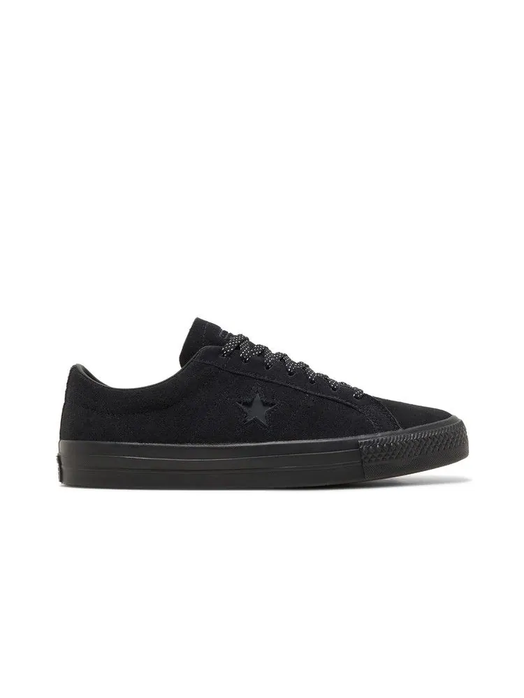 Кроссовки Converse One Star Pro Low 'Triple Black' — изображение 2 из 9, черный/черный/черный
