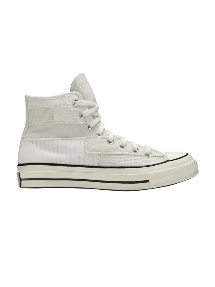 Кроссовки Converse Chuck 70 Hi 'Mono Patchwork - Antique White' — изображение 1 из 1, белый//черный/кремовый