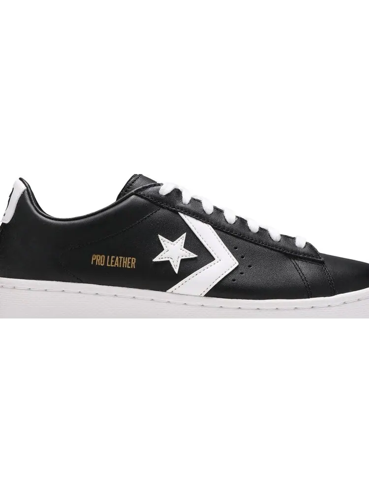 Кроссовки Converse Pro Leather Low Black White — изображение 2 из 8, черный