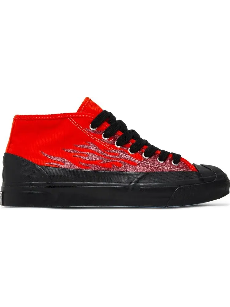 Кроссовки Converse ASAP Nast x Jack Purcell Mid Red Flames — изображение 1 из 8, красный