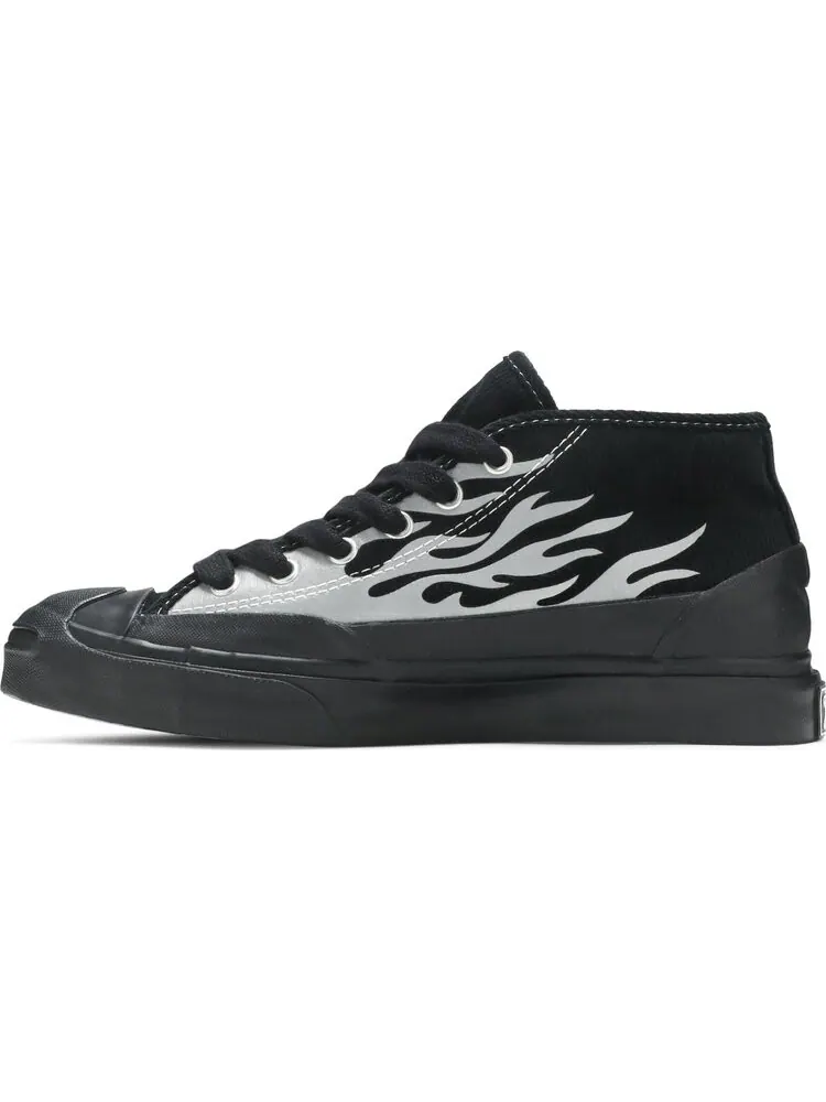 Кроссовки Converse ASAP Nast x Jack Purcell Mid Silver Flames — изображение 3 из 8, черный