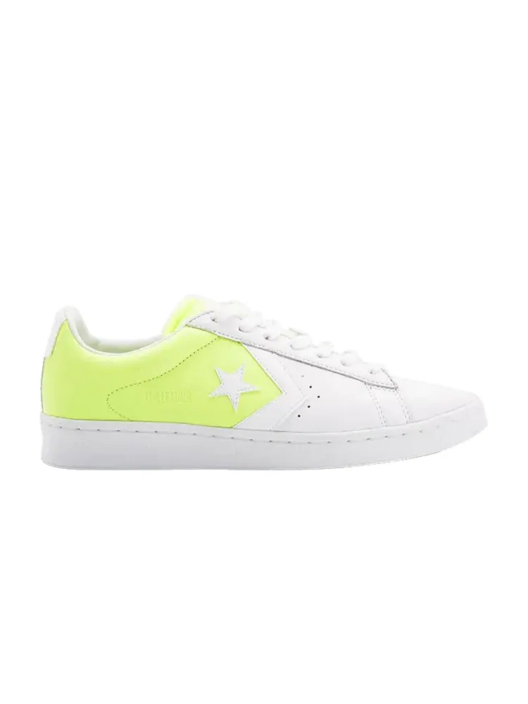 Кроссовки Converse Pro Leather Low 'White Ghost Green' — изображение 1 из 1, белый/зеленый/белый