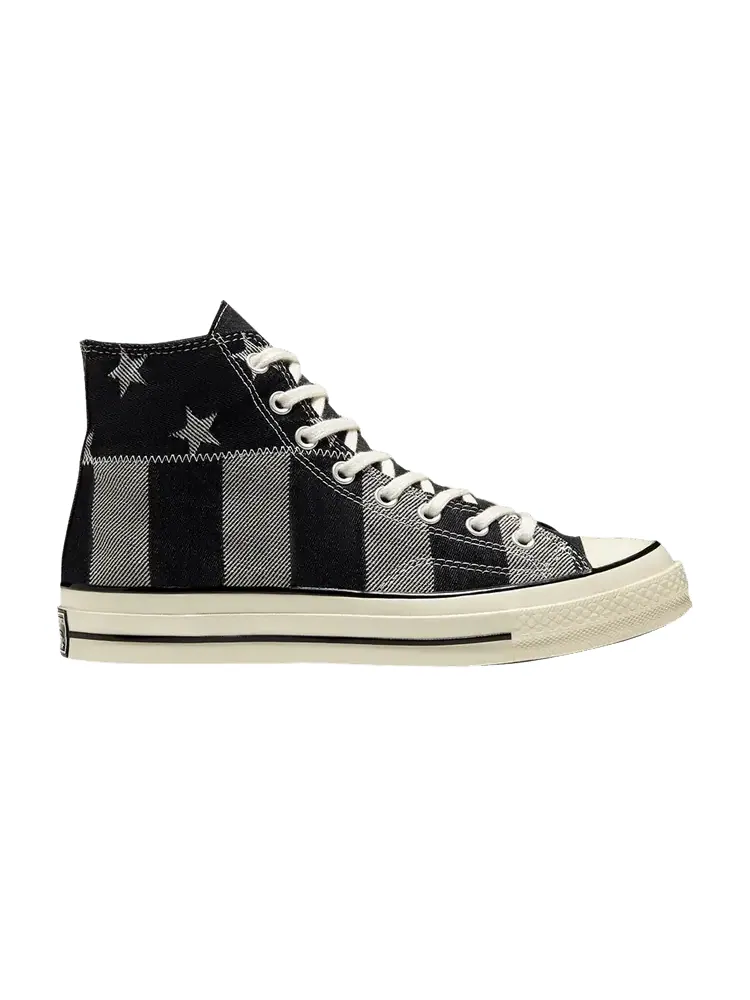 Кроссовки Converse Chuck 70 High 'Stars & Stripes - Denim' — изображение 1 из 1, черный/белый