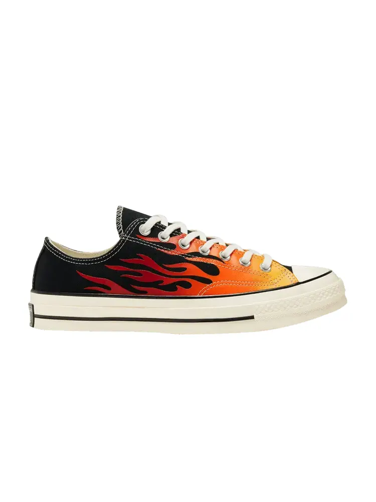 Кроссовки Converse Chuck 70 Low 'Archival Flame Print' — изображение 1 из 1, черный/красный