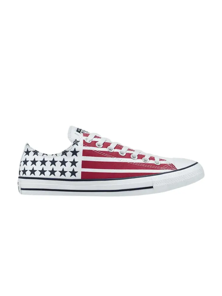 Кроссовки Converse Chuck Taylor All Star Low, Stars & Stripes — изображение 1 из 1, белый
