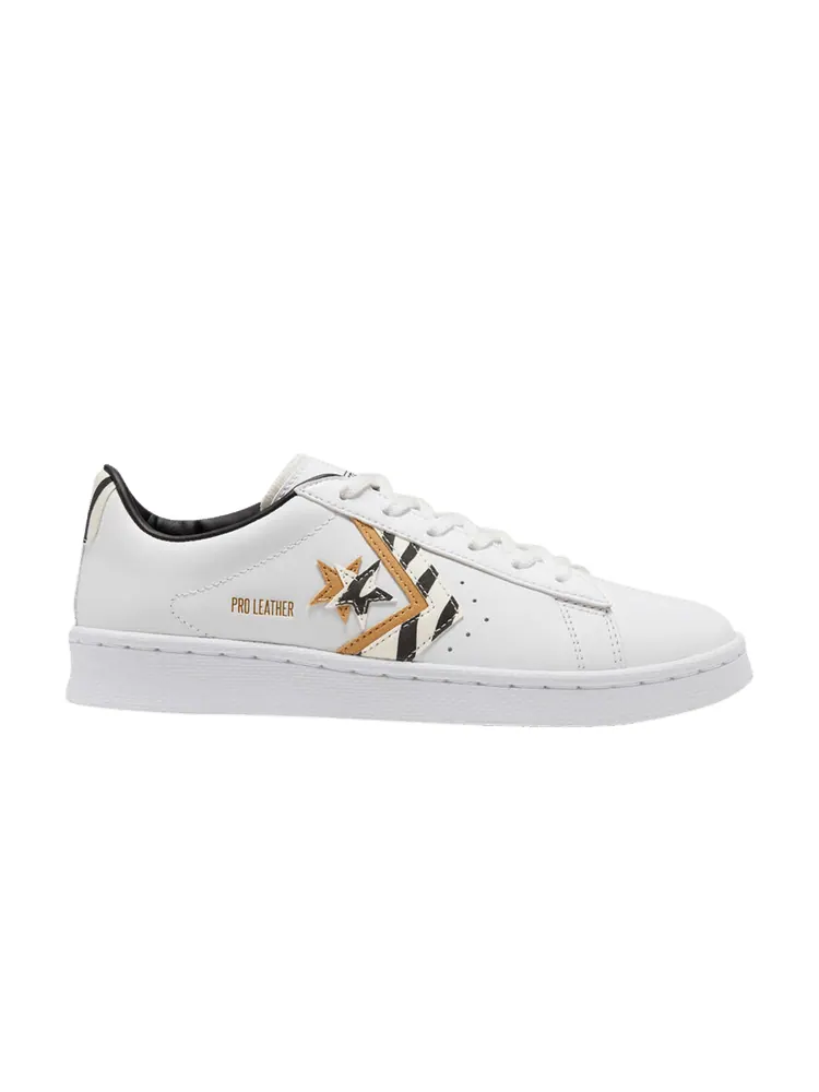 Кроссовки Converse Pro Leather Low 'Sunblocked - Zebra Print' — изображение 1 из 1, белый