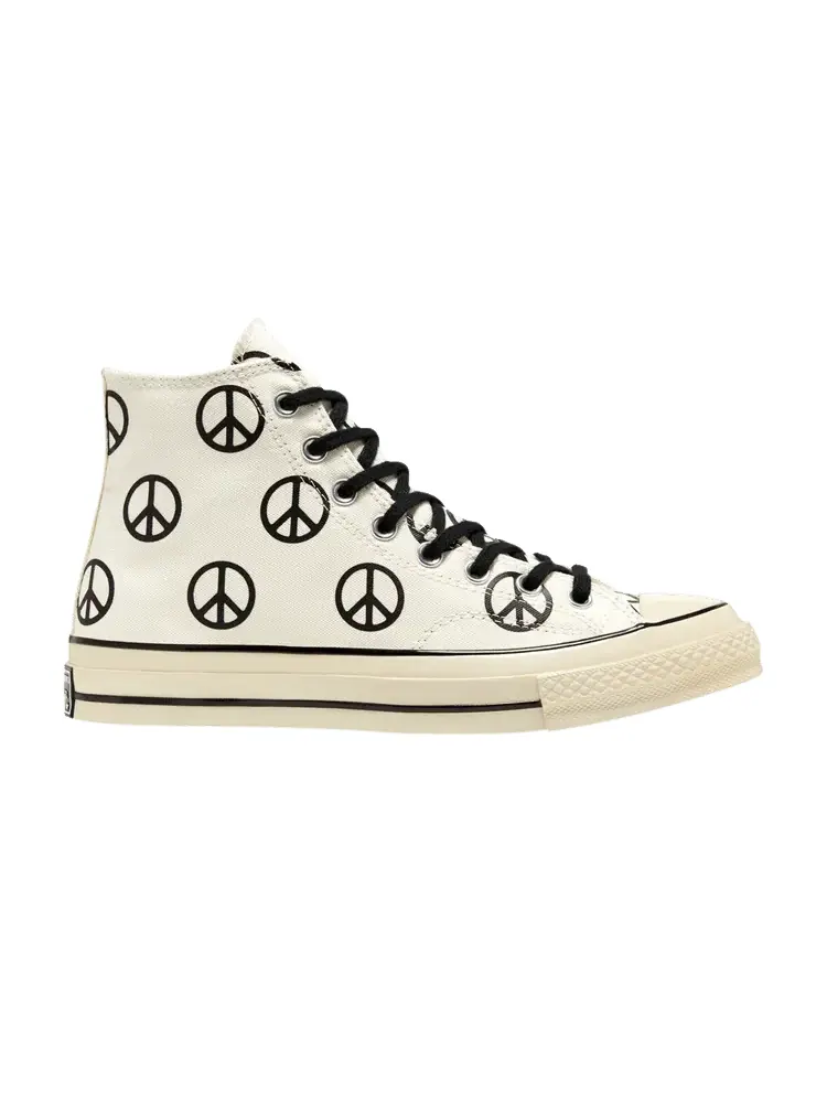 Кроссовки Converse Chuck 70 High 'Unleash Peace - Egret Black' — изображение 1 из 1, черный