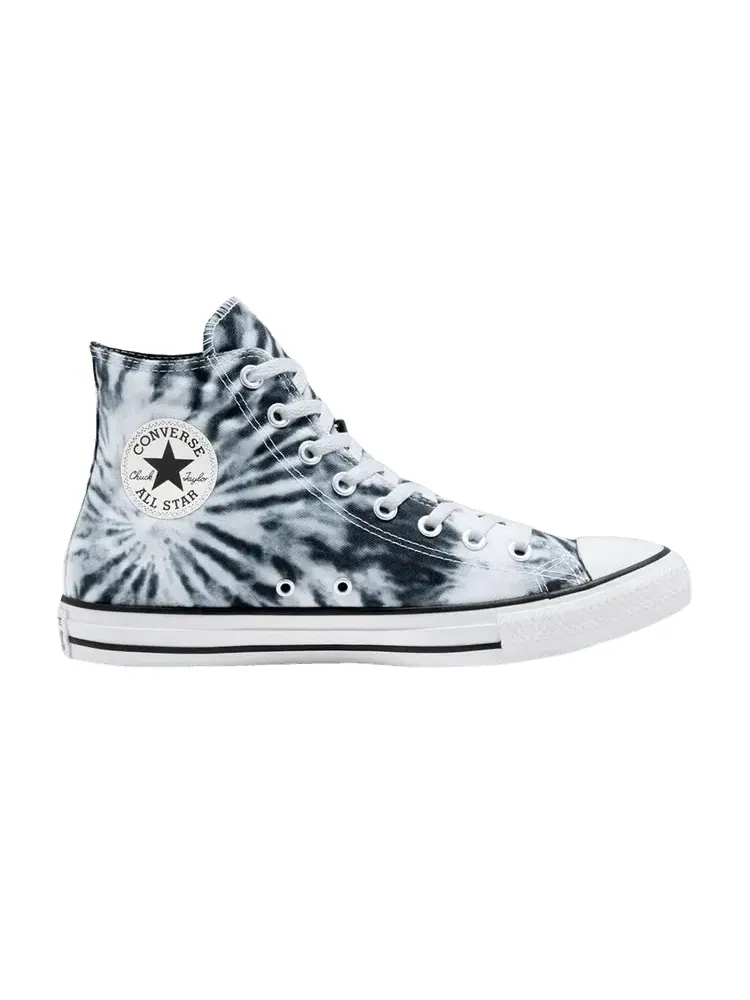 Кроссовки Converse Chuck Taylor All Star High 'Twisted Summer - Black Tie Dye' — изображение 1 из 1, черный//белый